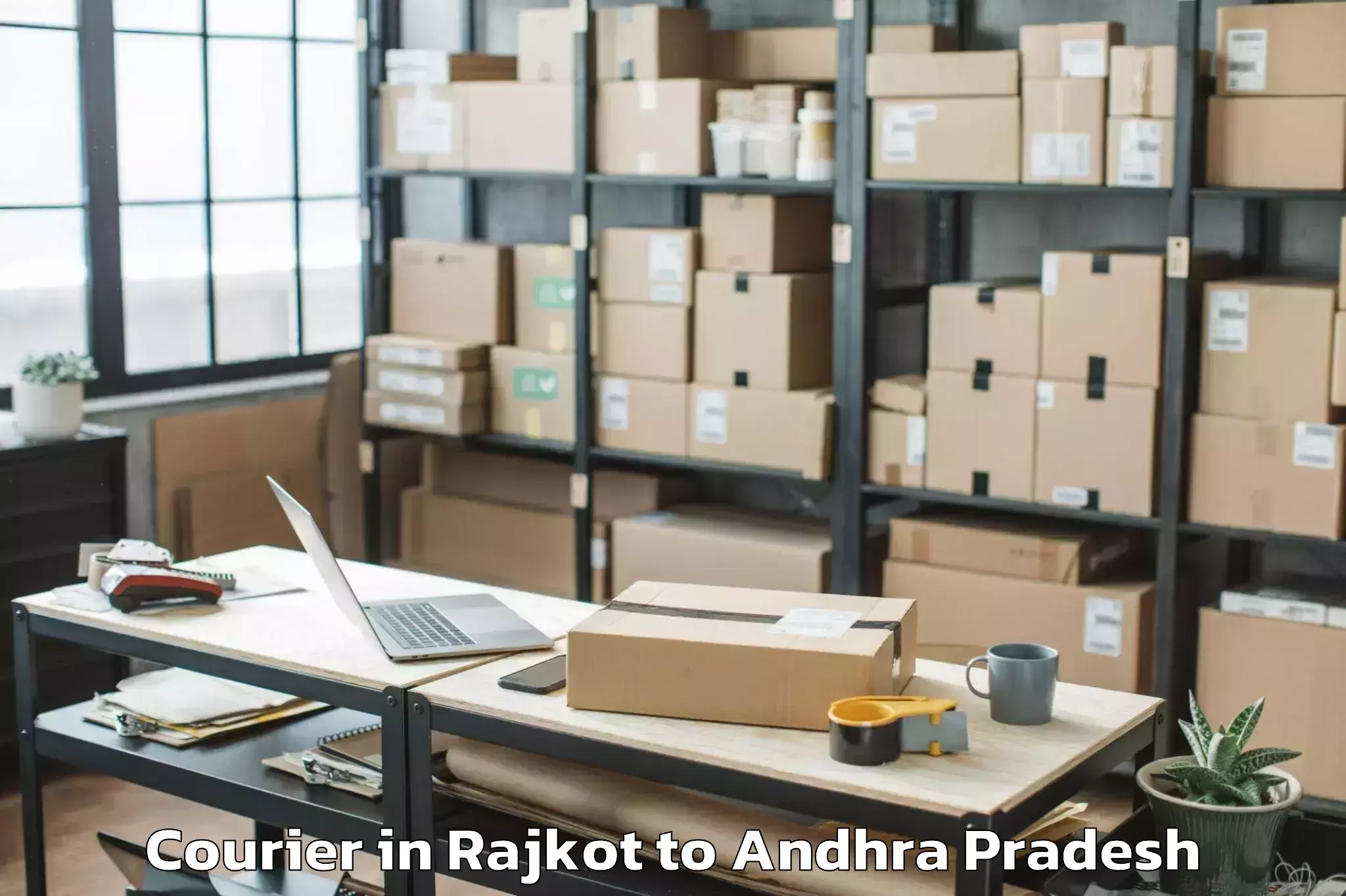 Book Rajkot to Kunavaram Courier Online